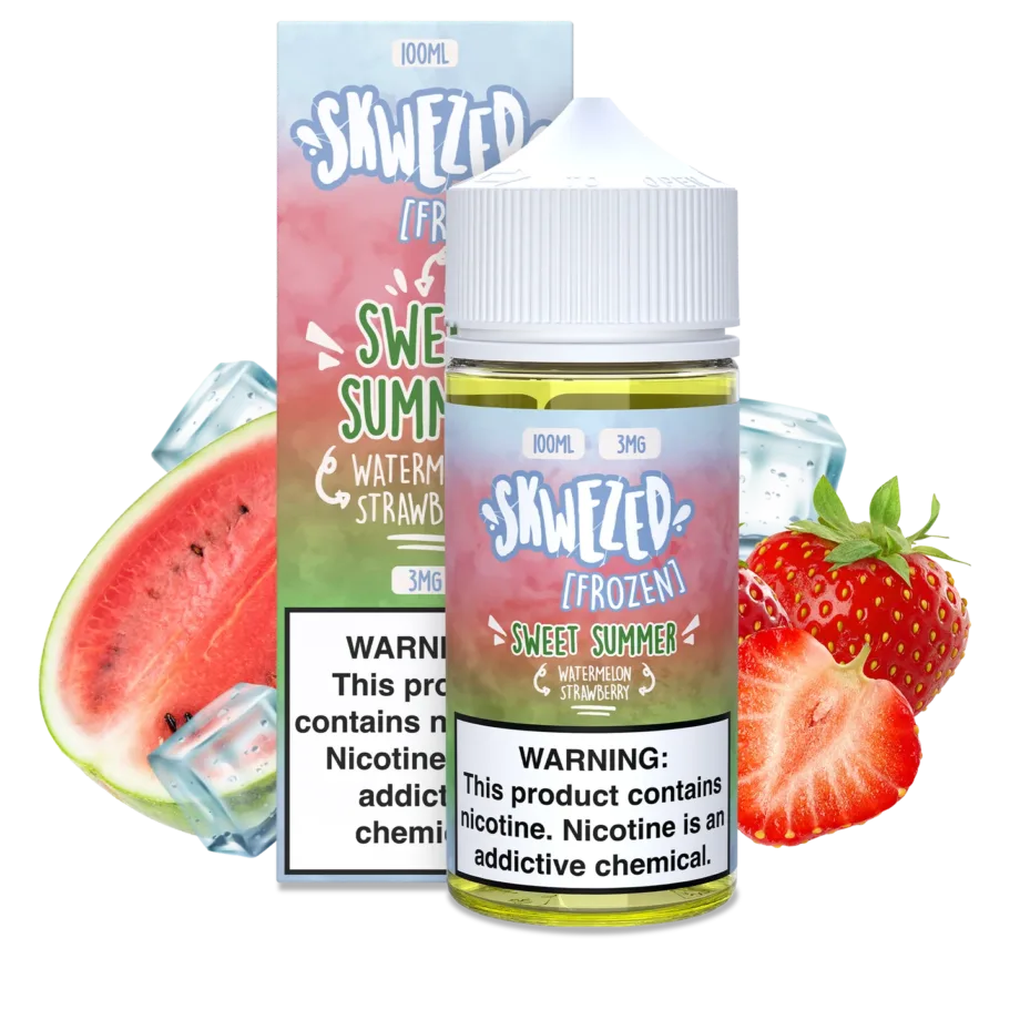 SKWEZED FROZEN SWEET SUMMER WATERMELON STRAWBERRY 100 ML