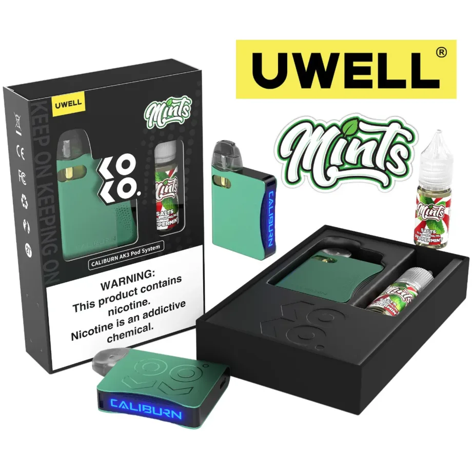 Bundle Kit Uwell AK3 Pod y 10ml Sal Importada.