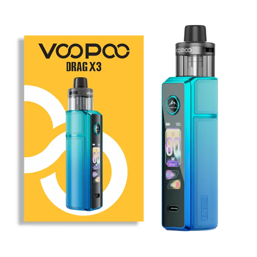 voopoo-drag-x3-80w-box-mod-kit-sky-blue VOOPOO DRAG X3 80W BOX MOD KIT